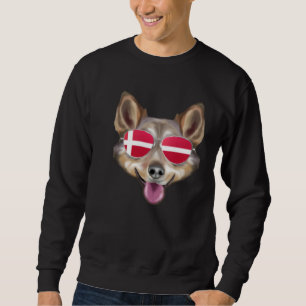 Danish Flag Cairn Terrier Dog Denmark Pocket Sweatshirt