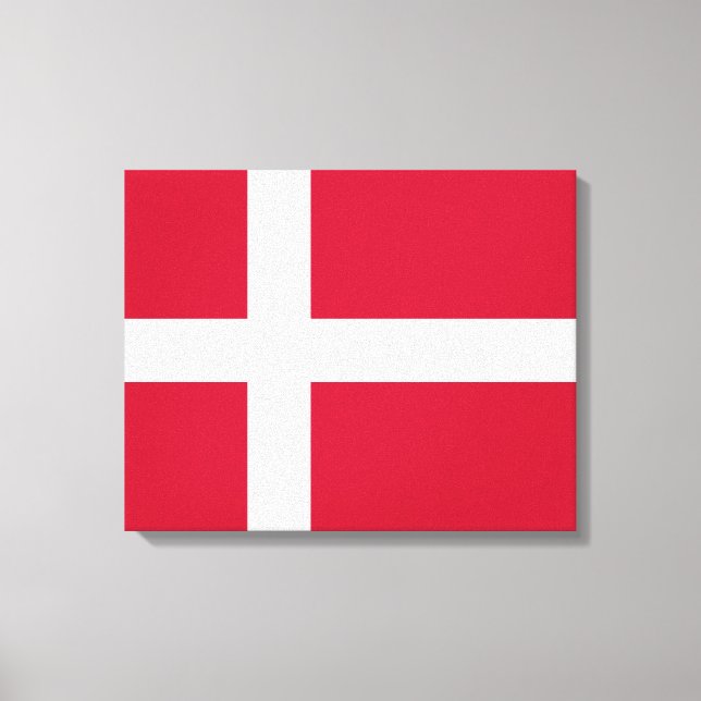 Danish Flag Canvas Print (Front)