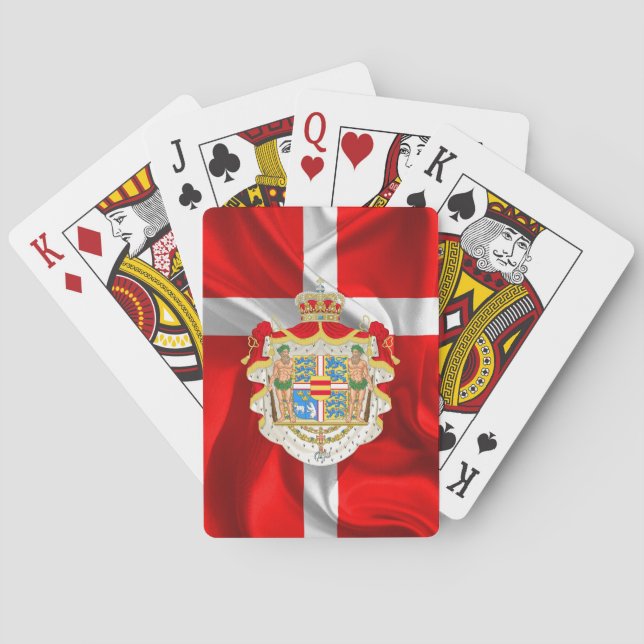 Danish flag-Coat of arms Playing Cards (Back)