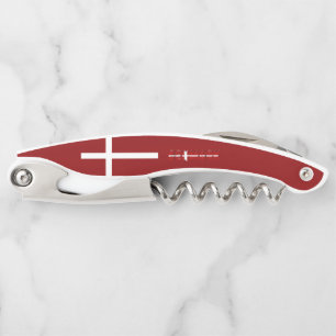 Danish flag corkscrew