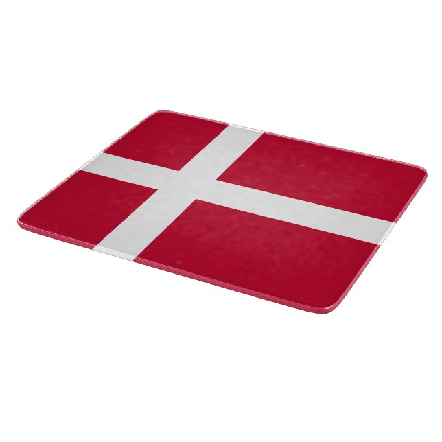 Danish Flag Cutting Board (Corner)