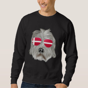 Danish Flag Dandie Dinmont Terrier Dog Denmark Poc Sweatshirt