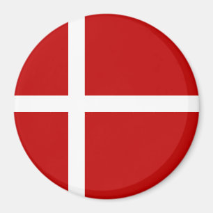 Danish Flag Dannebrog Red White Magnet