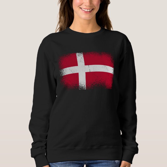 Danish Flag Denmark Sweatshirt (Front)