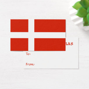 Danish Flag Gift Tag