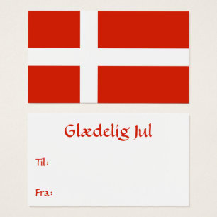 Danish Flag Gift Tag