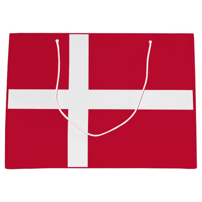 Danish Flag Large Gift Bag (Front)