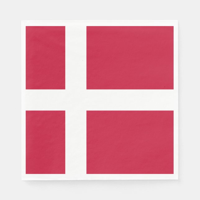 Danish Flag Napkin (Front)