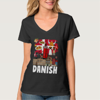 Danish Flag Outfit Idea For Kids Denmark Flag & Da T-Shirt