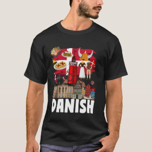 Danish Flag Outfit Idea For Kids Denmark Flag & Da T-Shirt