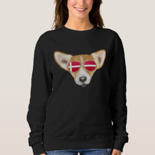 Danish Flag Pembroke Welsh Corgi Dog Denmark Pocke Sweatshirt