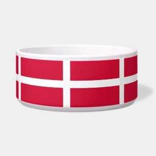 Danish Flag Pet Bowl