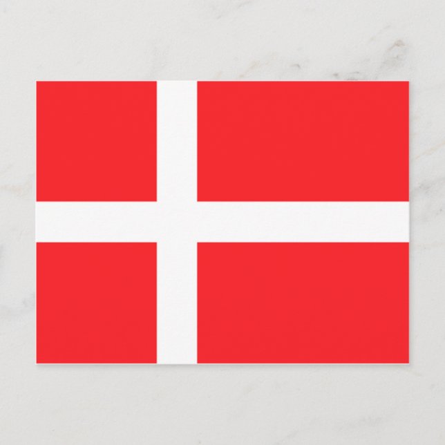 Danish Flag Postcard (Front)