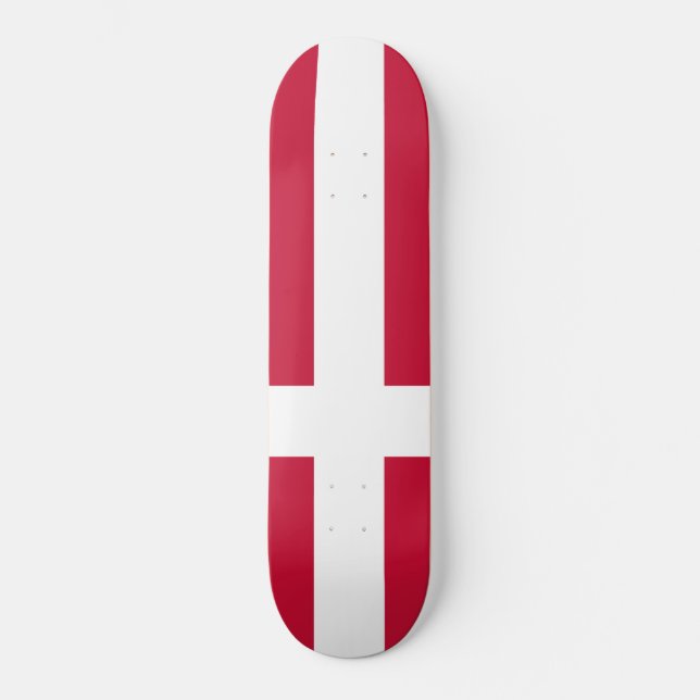 Danish Flag Skateboard (Front)