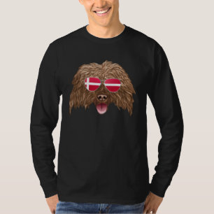 Danish Flag Soft Coated Wheaten Terrier Dog Denmar T-Shirt