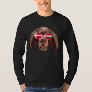 Danish Flag Staffordshire Bull Terrier Dog Denmark T-Shirt