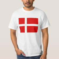 Danish flag t shirts for Denmark