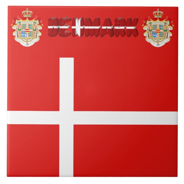 Danish flag tile (Front)