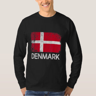 Danish Flag Vintage T-Shirt
