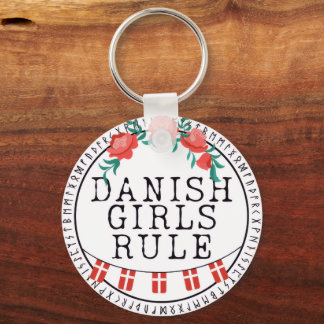Danish Girl's Pillow Key Ring