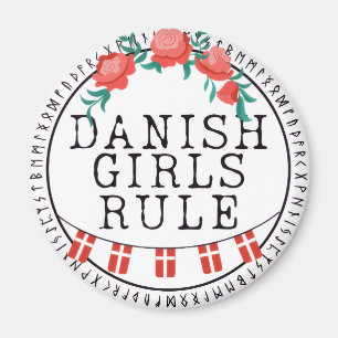 Danish Girl's Rule Magnet