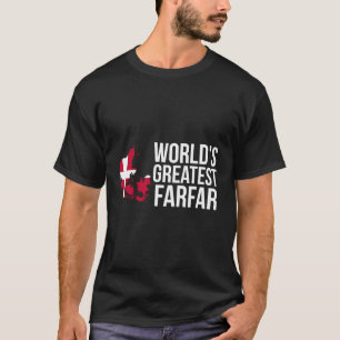 Danish Grandfather Farfar Denmark Flag T-Shirt
