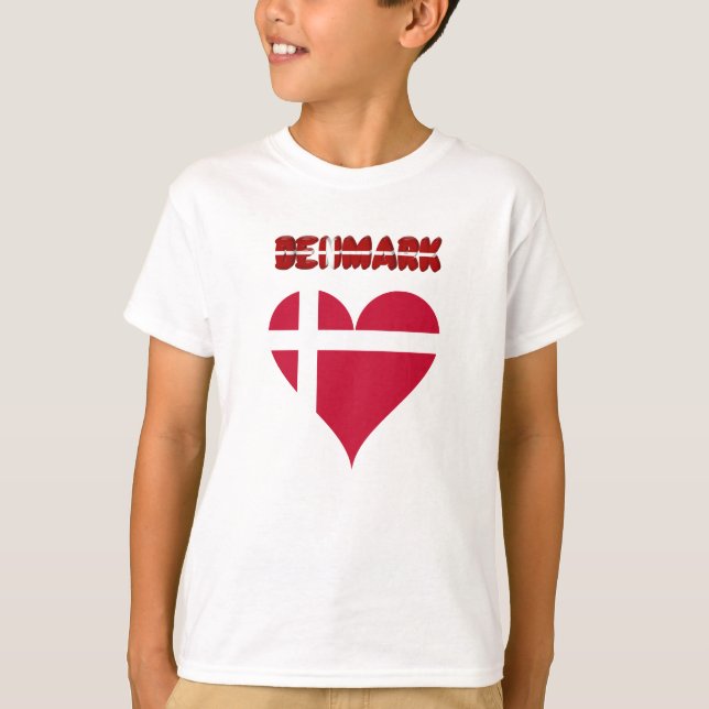 Danish heart flag T-Shirt (Front)