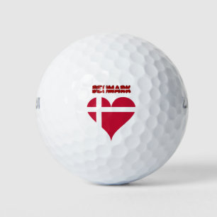 Danish heart golf balls