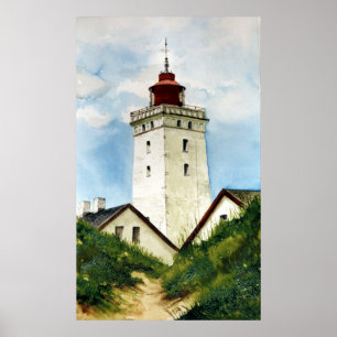 Danish Lighthouse Poster