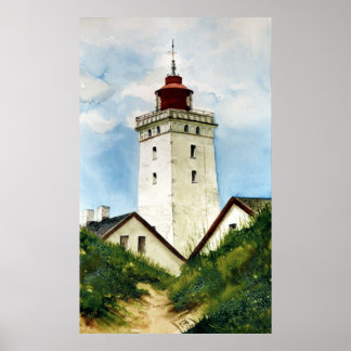 Danish Lighthouse Poster