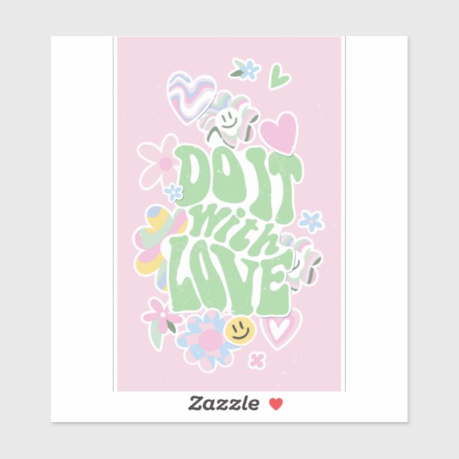 DANISH PASTEL RETRO DO IT WITH LOVE (Sheet)