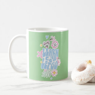 DANISH PASTEL RETRO LEARN TO LET GO COFFEE MUG