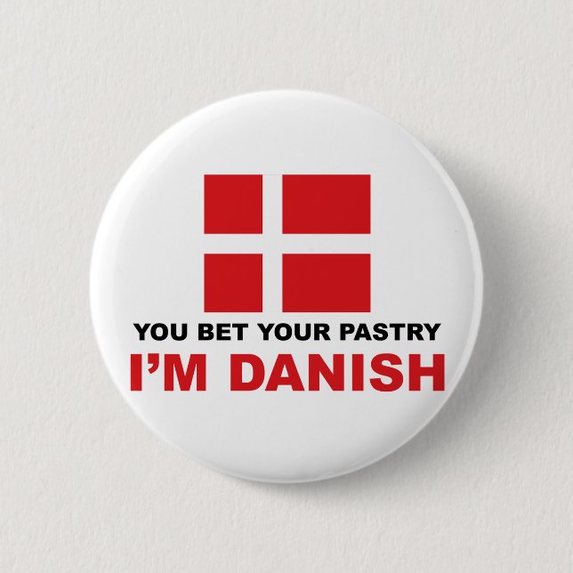 Danish Pastry 6 Cm Round Badge (Front)