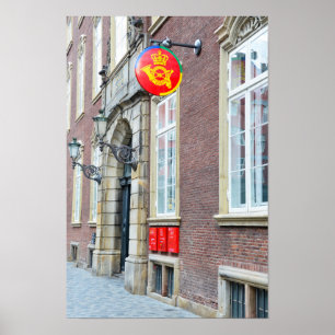 Danish Post Office, Copenhagen, Denmark Poster