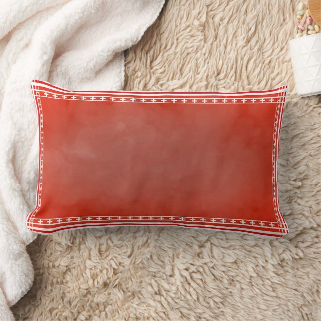 Danish Red Lumbar Cushion (Blanket)