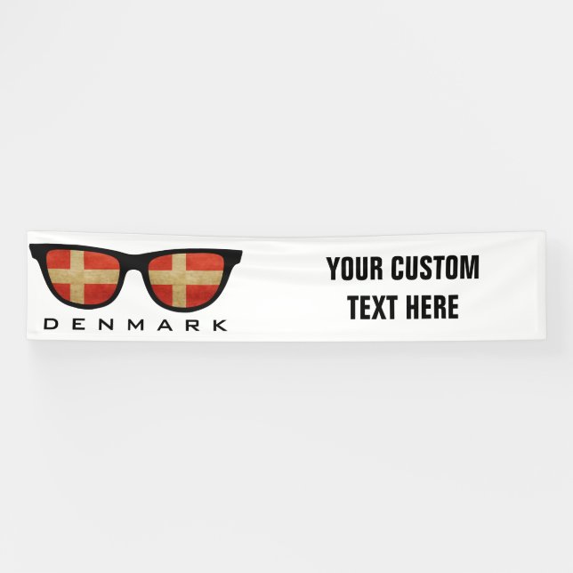 Danish Shades custom text & colour banner (Horizontal)
