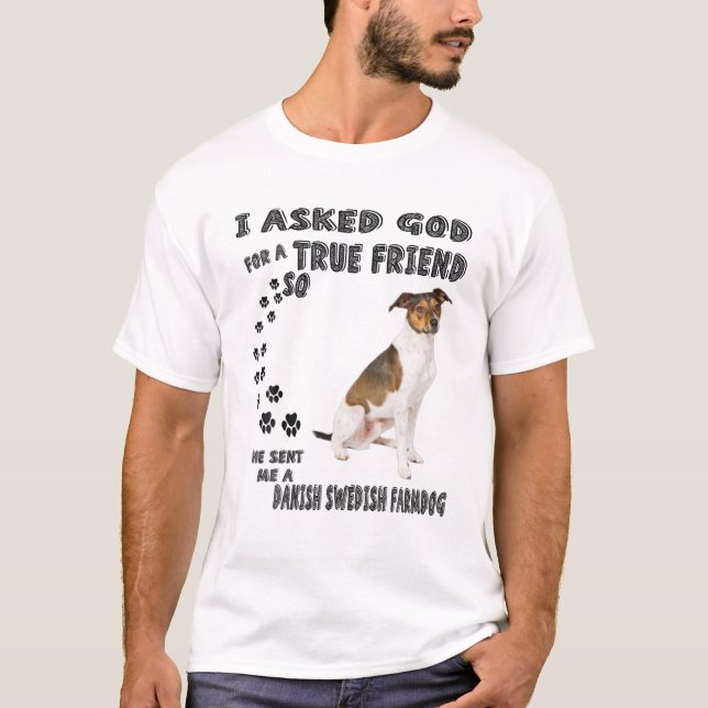 Danish Swedish Farmdog Quote Mom Dad, Scanian Terr T-Shirt (Front)