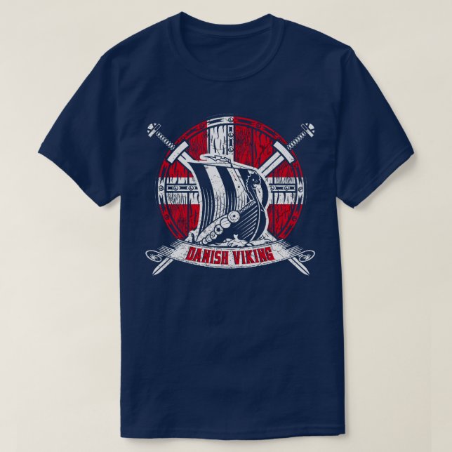Danish Viking Ship 1 T-Shirt (Design Front)
