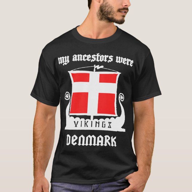 danish - VIKINGS DENMARK T-Shirt (Front)