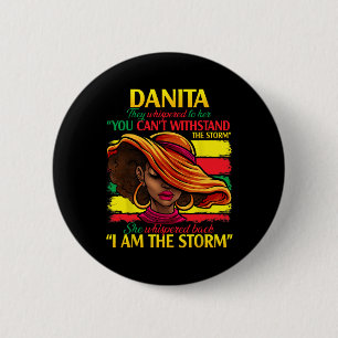 Danita First Name Family Surname Black History Mon 6 Cm Round Badge