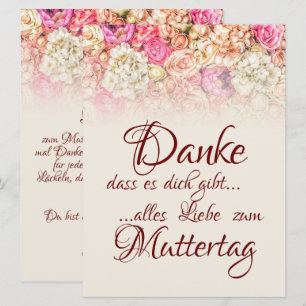Danke, dass es dich gibt - Muttertag