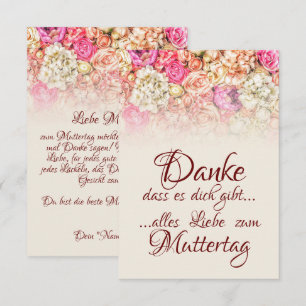 Danke, dass es dich gibt - Muttertag