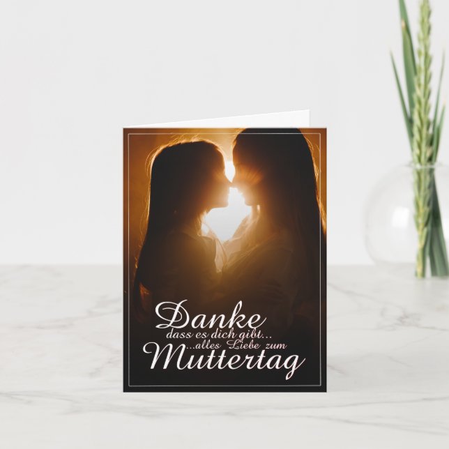 Danke, dass es dich gibt - Muttertag Card (Front)