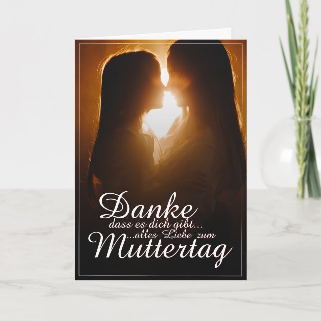 Danke, dass es dich gibt - Muttertag Card (Front)