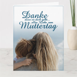 Danke, dass es dich gibt, Muttertag, Mutter & Kind Card