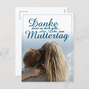 Danke, dass es dich gibt, Muttertag, Mutter & Kind Holiday Postcard