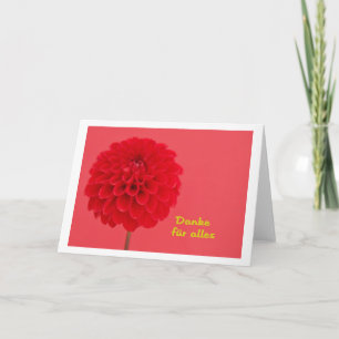 Danke für alles thank you card