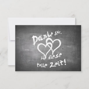 Danke für diese tolle Zeit auf einer Kreidetafel
