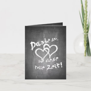 Danke für diese tolle Zeit auf einer Kreidetafel Card