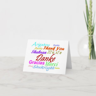 Danke-German-Thank You card in 8 languages